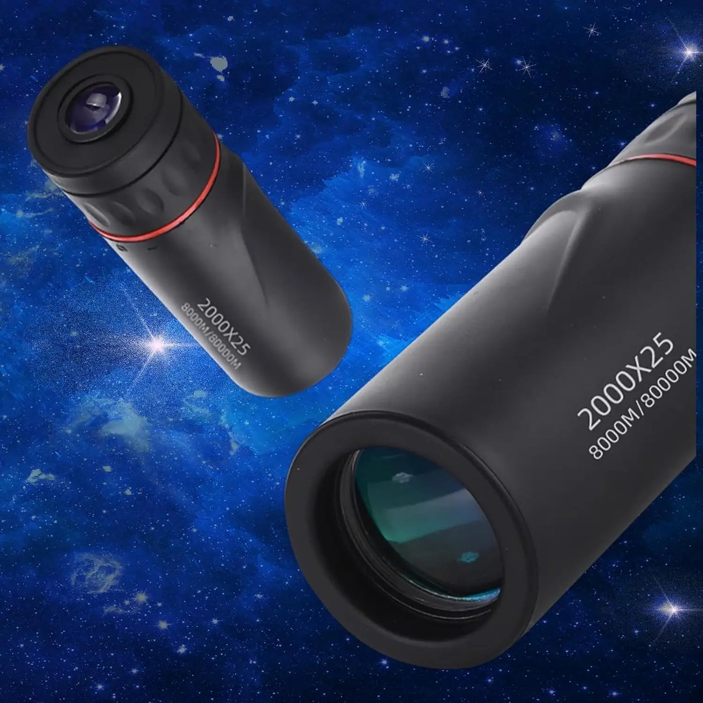 2000x25 HD Monocular Telescope Mini Portable Mobile Phone Telescope Outdoor Camping Hunting Birdwatching Telescopes