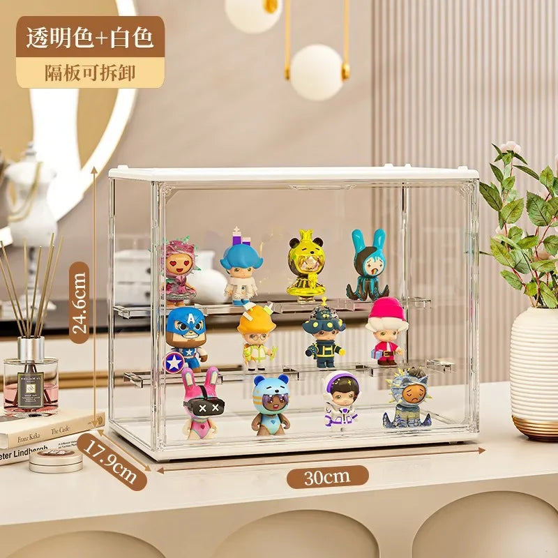 3PC/6PC/10PC Blind Box Storage Display Rack Le Master Office Rack Transparent Cabinet Acrylic Bubble Mart Doll Display Box