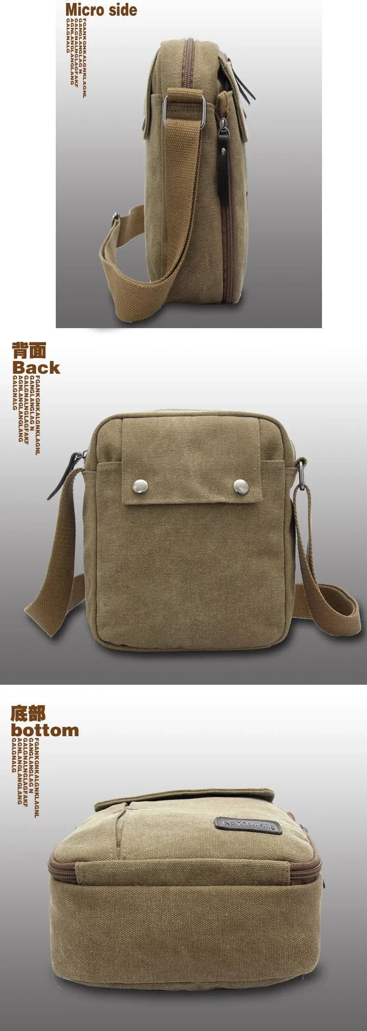 2025 men's bags Canvas bag fashion men messenger bags high quality brand bolsa feminina shoulder bags Shoulder strap handbags