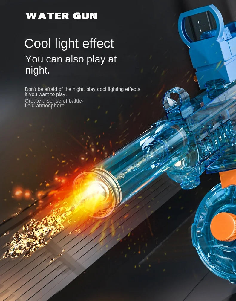 Water Guns Electric For Adults Powerful Squirt Automatic Water Suction Water Blasters Summer Outdoor Beach Toy For Kids Gift