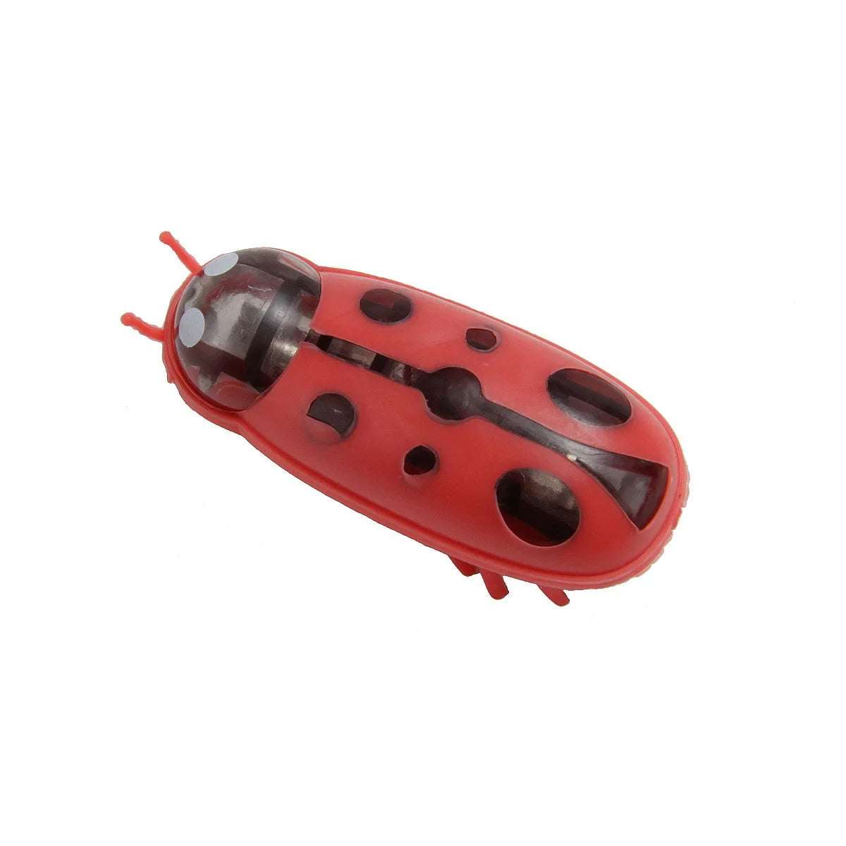 Pet Cat Toys Interactive Mini Electric Glowing Bug Toy Cats Escape Obstacle Automatic Flip Toy Battery Operated Vibration Beetle